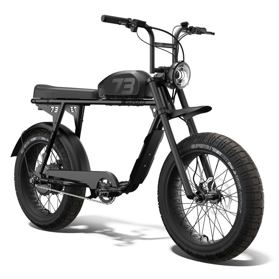 Front view of the SUPER73-S2 Laguna ebike in Blackout