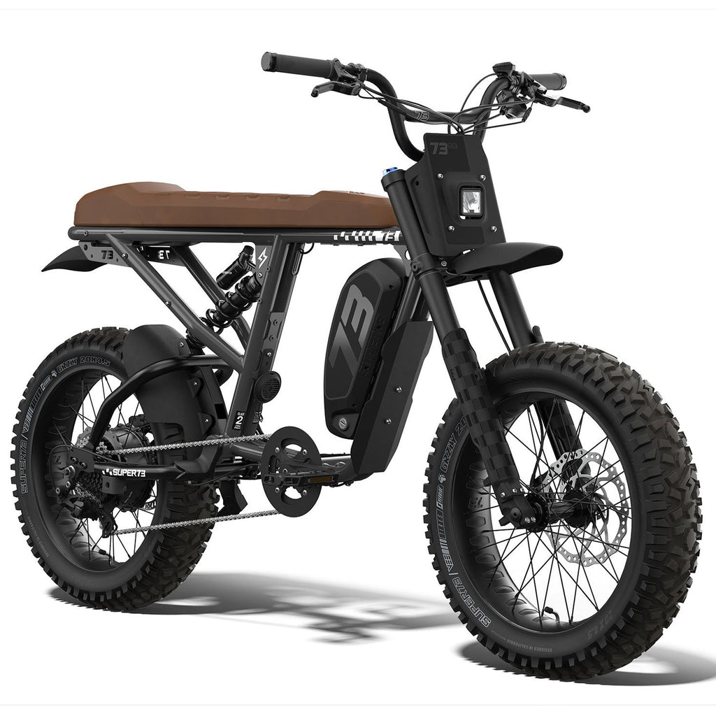 Front view of the SUPER73-R Adventure SE ebike in Palladium