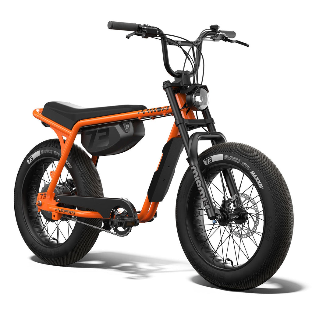 Front view of SUPER73-Z Miami SE in Astro Orange